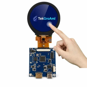 TekGroAml 2.1 Inch Round Touch LCD Display 480x480 300 nits IPS Capacitive Touchscreenwith HDMI Board , for PC Touch Panel, SBC Dashboard, Windows Compatible TekGroAml 2.1 Inch Round Touch LCD Display 480x480 300 nits IPS Capacitive Touchscreenwith HDMI Board , for PC Touch Panel, SBC Dashboard, Windows Compatible