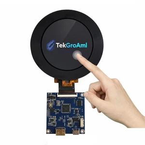 TekGroAml 2.8 Inch Round Touch LCD Display ,HDMI Board, 480x480 IPS Capacitive Touch Screen, for Dashboard, SBC Control Panel, Windows Compatible TekGroAml 2.8 Inch Round Touch LCD Display ,HDMI Board, 480x480 IPS Capacitive Touch Screen, for Dashboard, SBC Control Panel, Windows Compatible