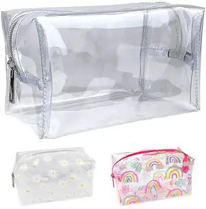 Large Clear Pencil Case, See Through, with Zipper Large Clear Pencil Case, See Through, with Zipper