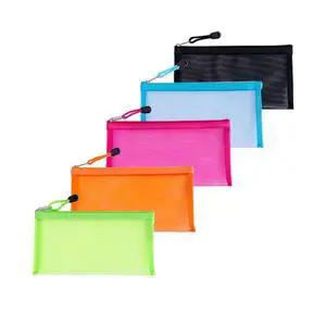 Small Mesh Pencil Pouch Bag with Zipper, Diaper Bag Organizer Pouch | 5 Pack Size 8.5" x 4.5" Mesh Zipper Pouch Bags, Small Cosmetic Makeup Bag for Purse, Pencil Bag for Girl, Travel Toiletry Kit Small Mesh Pencil Pouch Bag with Zipper, Diaper Bag Organizer Pouch | 5 Pack Size 8.5" x 4.5" Mesh Zipper Pouch Bags, Small Cosmetic Makeup Bag for Purse, Pencil Bag for Girl, Travel Toiletry Kit