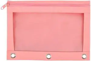 Pencil Pouch for 3 Ring Binder | Waterproof Canvas, Clear Window Pencil Pouch for 3 Ring Binder | Waterproof Canvas, Clear Window