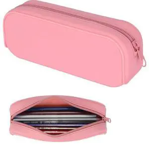 Silicone Zipper Pencil Bag, Waterproof Pencil Bag, Multifunctional Large-Capacity Storage Bag, Silicone Pencil Pouch Suitable for Pencil Case, Cosmetics Silicone Zipper Pencil Bag, Waterproof Pencil Bag, Multifunctional Large-Capacity Storage Bag, Silicone Pencil Pouch Suitable for Pencil Case, Cosmetics