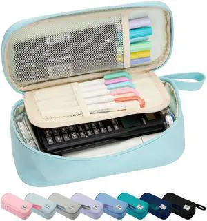 Large Pencil Case Pouch, Zipper Pencil Box for Kids, Girls & Boys | 1800mL Big Capacity, School Supplies Bag, Pen Organizer, Cute Preppy Aesthetic, Back to College Stationery, Eggshell Blue Large Pencil Case Pouch, Zipper Pencil Box for Kids, Girls & Boys | 1800mL Big Capacity, School Supplies Bag, Pen Organizer, Cute Preppy Aesthetic, Back to College Stationery, Eggshell Blue