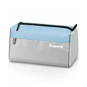 Blue/Grey 3-Pocket Pencil Pouch, Waterproof Pencil Case | Grey splicing design, wide top opening, premium waterproof fabric, smooth snag-free zippers, multipurpose stationery bag Blue/Grey 3-Pocket Pencil Pouch, Waterproof Pencil Case | Grey splicing design, wide top opening, premium waterproof fabric, smooth snag-free zippers, multipurpose stationery bag