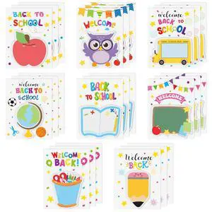 24 Pack Back to School Sticky Notes Pads Self-Adhesive Memo Pads | 720 Sheets Pencil Book Blackboard Shaped Sticky Note Pads, Funny Cartoon Page Marker, Classroom Rewards Office Home Supplies 24 Pack Back to School Sticky Notes Pads Self-Adhesive Memo Pads | 720 Sheets Pencil Book Blackboard Shaped Sticky Note Pads, Funny Cartoon Page Marker, Classroom Rewards Office Home Supplies