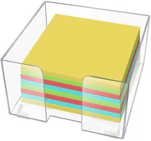 Acrylic Sticky Note Holder, Clear Acrylic Notepad Holder | for 3" x 3" Sticky Note Storage, with 200 Sheets Self-Stick Sticky Notes, for Office and Classroom Desk Organization Acrylic Sticky Note Holder, Clear Acrylic Notepad Holder | for 3" x 3" Sticky Note Storage, with 200 Sheets Self-Stick Sticky Notes, for Office and Classroom Desk Organization