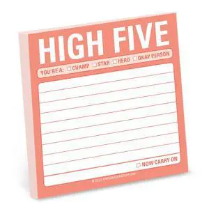 12447 High Five Sticky Note Pad 12447 High Five Sticky Note Pad