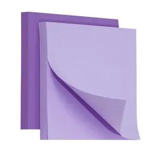 2 Pack Kraft Paper Sticky Notes 3inch Square Self-Stick Blank Book Tabs Paper Markers Sticky Notes Pad 100 Sheets Index Sticker for Home Office Remark Planner (Purple & Light Purple) 2 Pack Kraft Paper Sticky Notes 3inch Square Self-Stick Blank Book Tabs Paper Markers Sticky Notes Pad 100 Sheets Index Sticker for Home Office Remark Planner (Purple & Light Purple)