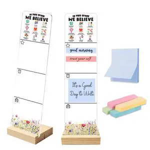 Sticky Note Holder Acrylic Monitor Memo Board Desk Organizers and Accessories Desk Decor Post It Note Holder with 200Pcs Sticky Notes Office Classroom Desk Sign Sticky Note Holder Acrylic Monitor Memo Board Desk Organizers and Accessories Desk Decor Post It Note Holder with 200Pcs Sticky Notes Office Classroom Desk Sign