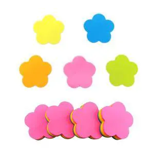 Mini Flower Shaped Sticky Notes Colorful Cute Sticky Notes Fun Self-Stick Memo Pads Set for Office School (4 Pads 400 Sheets) Mini Flower Shaped Sticky Notes Colorful Cute Sticky Notes Fun Self-Stick Memo Pads Set for Office School (4 Pads 400 Sheets)