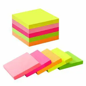Neon Sticky Notes 3x3 inch, 5 Pads, 100 Sheets/Pad, Bright Self-Stick Notes with Strong Adhesive, Eco-Friendly Recyclable Paper for Office, School and Home, 5 Colors Neon Sticky Notes 3x3 inch, 5 Pads, 100 Sheets/Pad, Bright Self-Stick Notes with Strong Adhesive, Eco-Friendly Recyclable Paper for Office, School and Home, 5 Colors