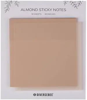 50 Sheets Pastel Transparent Sticky Notes, 3x3 Clear Sticky Tabs, Translucent Page Flags Book Markers Stickers, Planner Accessories, Bible Journaling Study Office School Supplies (Almond) 50 Sheets Pastel Transparent Sticky Notes, 3x3 Clear Sticky Tabs, Translucent Page Flags Book Markers Stickers, Planner Accessories, Bible Journaling Study Office School Supplies (Almond)