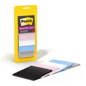 Super Sticky Notes, 3 x 3 in, Simply Serene, 5 Pads | School Supplies and Oce Supplies, 2X the Sticking Power Super Sticky Notes, 3 x 3 in, Simply Serene, 5 Pads | School Supplies and Oce Supplies, 2X the Sticking Power