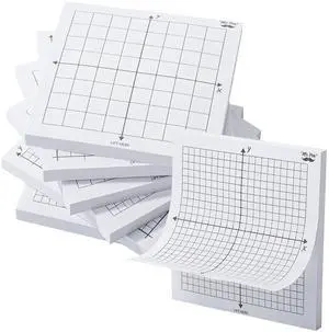 Graph Sticky Notes, 3x3 Inch, 6 Pads, 50 Sheets/Pad, 300 Sheets | 6 Grid Designs, White, Square Graph Paper Notes, Grid Sticky Note Pads for Math, Study, Journals, Planners Graph Sticky Notes, 3x3 Inch, 6 Pads, 50 Sheets/Pad, 300 Sheets | 6 Grid Designs, White, Square Graph Paper Notes, Grid Sticky Note Pads for Math, Study, Journals, Planners