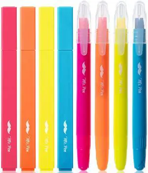 Aesthetic Highlighters and Gel Highlighters, 8 Pack | Assorted Color Bible Highlighter No Bleed, No Bleed Highlighter for Bibles, Fast Dry for Bible Journaling, Planner Aesthetic Highlighters and Gel Highlighters, 8 Pack | Assorted Color Bible Highlighter No Bleed, No Bleed Highlighter for Bibles, Fast Dry for Bible Journaling, Planner