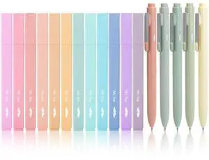 Aesthetic Highlighters and Gel Pens, 17 Pack | Pastel Colors Bible Highlighters No Bleed, Fine Point 0.7mm Black Ink Gel Pens, Fast Dry and No Smear for Bible Journaling Aesthetic Highlighters and Gel Pens, 17 Pack | Pastel Colors Bible Highlighters No Bleed, Fine Point 0.7mm Black Ink Gel Pens, Fast Dry and No Smear for Bible Journaling