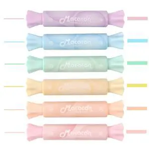 Candy Shape Highlighters, Assorted colors,Chisel Tip,Water Based,Quick Dry& Write Smoothly 6 Macaron Colors (CANDY HIGHLIGHTER) Candy Shape Highlighters, Assorted colors,Chisel Tip,Water Based,Quick Dry& Write Smoothly 6 Macaron Colors (CANDY HIGHLIGHTER)