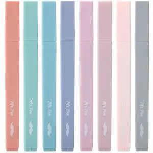Aesthetic Highlighters No Bleed, 8 Pack, Earthy Colors, Chisel Tip | Cute Highlighters Assorted Colors for Journaling, Highlighting, Underlining, Fast Dry, Back to School Supplies Aesthetic Highlighters No Bleed, 8 Pack, Earthy Colors, Chisel Tip | Cute Highlighters Assorted Colors for Journaling, Highlighting, Underlining, Fast Dry, Back to School Supplies