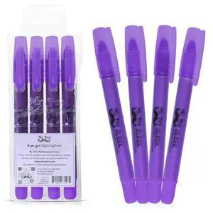 No Bleed Gel Highlighter, Bible Highlighters, Purple, Pack of 4 | Bible Highlighters and Pens No Bleed, Bible Markers for Study, Journaling, School Supplies and Accessories No Bleed Gel Highlighter, Bible Highlighters, Purple, Pack of 4 | Bible Highlighters and Pens No Bleed, Bible Markers for Study, Journaling, School Supplies and Accessories