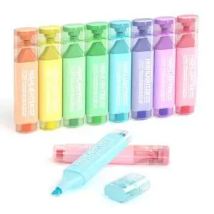 8 Pastel Highlighters, Assorted Macaron Colors Highlighter Pens, Chisel Tip Dry-Quickly Non-Toxic Highlighter Markers for Adults Teachers Students Highlighting in the Home School Office 8 Pastel Highlighters, Assorted Macaron Colors Highlighter Pens, Chisel Tip Dry-Quickly Non-Toxic Highlighter Markers for Adults Teachers Students Highlighting in the Home School Office