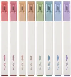 Aesthetic Bible Highlighters No Bleed Through Assorted Color | 8 pcs, Cute Highlighter for Journaling Supplies and School Accessories, Bible Highlighters and Pens No Bleed Aesthetic Bible Highlighters No Bleed Through Assorted Color | 8 pcs, Cute Highlighter for Journaling Supplies and School Accessories, Bible Highlighters and Pens No Bleed