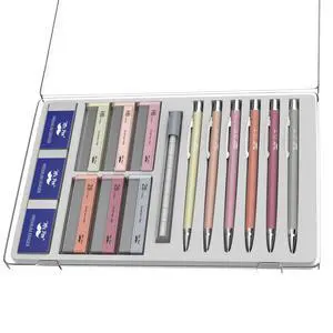 Cute Mechanical Pencil Set with Lead Refills & Erasers, 6 Pack | 2 Sizes, 0.5 & 0.7mm, 6x Tubes HB & 2B Lead Refill, 3x Erasers for School Supplies, Note Taking, Drawing, Sketching, Office Cute Mechanical Pencil Set with Lead Refills & Erasers, 6 Pack | 2 Sizes, 0.5 & 0.7mm, 6x Tubes HB & 2B Lead Refill, 3x Erasers for School Supplies, Note Taking, Drawing, Sketching, Office