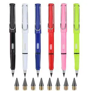6 Sets Everlasting Pencil, Infinity Pencils, NO-Sharpening Pen for Writing Drawing Students Sustainable Pencil for Home Office School (6 Pencils + 6 Erasers + 8 Replaceable Nibs) 6 Sets Everlasting Pencil, Infinity Pencils, NO-Sharpening Pen for Writing Drawing Students Sustainable Pencil for Home Office School (6 Pencils + 6 Erasers + 8 Replaceable Nibs)