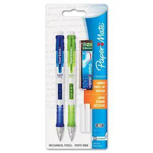 1759214 Clear Point Mechanical Pencil Starter Set, 0.9 mm, Lime Green, Royal Blue, 2/Set 1759214 Clear Point Mechanical Pencil Starter Set, 0.9 mm, Lime Green, Royal Blue, 2/Set