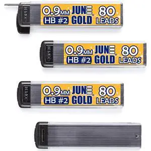 0.9 mm, 320 Lead Refills, HB #2, 4 Dispensers/w 80 Pieces Each | Bold Thickness, Break Resistant Graphite, Elegant Dispensing Mechanism, 1.0 mm Compatible 0.9 mm, 320 Lead Refills, HB #2, 4 Dispensers/w 80 Pieces Each | Bold Thickness, Break Resistant Graphite, Elegant Dispensing Mechanism, 1.0 mm Compatible
