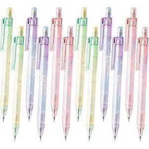 6 PCS Cute Mechanical Pencils 0.7mm and 6PCS Mechanical Pencils 0.5mm Set | 3 random color mechanical pencil pack stationary, pastel pencils with pen clip for back to school supplies teache 6 PCS Cute Mechanical Pencils 0.7mm and 6PCS Mechanical Pencils 0.5mm Set | 3 random color mechanical pencil pack stationary, pastel pencils with pen clip for back to school supplies teache