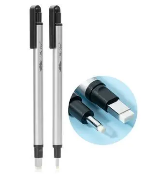 Pen Style Eraser Set, 2 Pack, Square & Round Tip | Precision Pencil Erasers, Retractable Silver Eraser Pens for Drawing, Sketching, Detail Correction, Office & School Supplies Pen Style Eraser Set, 2 Pack, Square & Round Tip | Precision Pencil Erasers, Retractable Silver Eraser Pens for Drawing, Sketching, Detail Correction, Office & School Supplies