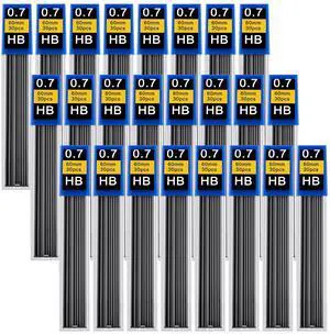720 pcs 0.7 mm Lead Refills, Mechanical Pencil Lead HB | Break Resistant Pencil Refills, Black, 24 Tubes, 30 Pieces per Tube. Smooth, Reliable Writing. Compact & Portable. 720 pcs 0.7 mm Lead Refills, Mechanical Pencil Lead HB | Break Resistant Pencil Refills, Black, 24 Tubes, 30 Pieces per Tube. Smooth, Reliable Writing. Compact & Portable.