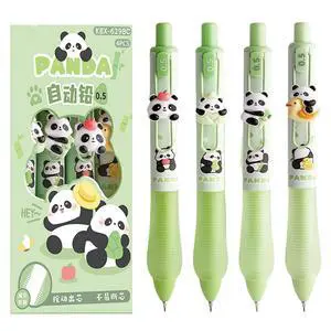 4 Pcs Cute Panda Mechanical Pencils 0.5mm Cartoon Mechanical Pencil Kawaii Soft Grip Mechanical Pencils School Pencil for Students Women (Panda) 4 Pcs Cute Panda Mechanical Pencils 0.5mm Cartoon Mechanical Pencil Kawaii Soft Grip Mechanical Pencils School Pencil for Students Women (Panda)