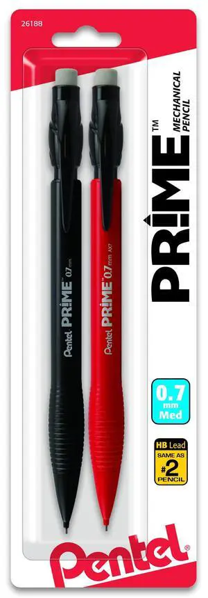 Prime Mechanical Pencil 0.7Mm Assorted Barrel Colors, Pack of 2 (AX7BP2) Prime Mechanical Pencil 0.7Mm Assorted Barrel Colors, Pack of 2 (AX7BP2)