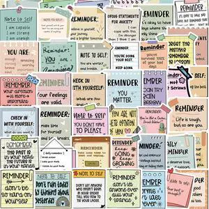 50Pcs Reminder Sticky Notes Self-Inspirational Waterproof Stickers for Water Bottles Laptop Scrapbook, Note-to-self Positive Aesthetic Decals for Teens Adults Students(Colourful-P4) 50Pcs Reminder Sticky Notes Self-Inspirational Waterproof Stickers for Water Bottles Laptop Scrapbook, Note-to-self Positive Aesthetic Decals for Teens Adults Students(Colourful-P4)