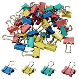 40 Pack 15mm Mini Binder Clips, Color | Small Paper Clips, Micro Size Office Clips, Clamps for Home School Business 40 Pack 15mm Mini Binder Clips, Color | Small Paper Clips, Micro Size Office Clips, Clamps for Home School Business