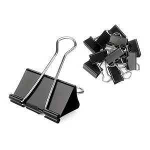 36 Pack Binder Clips 0.7 Inches Black | Paper Clamps Clips, Durable steel, Rust-resistant, Strong spring 36 Pack Binder Clips 0.7 Inches Black | Paper Clamps Clips, Durable steel, Rust-resistant, Strong spring