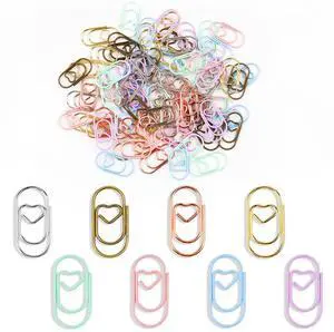 80 Pcs Heart Paper Clips - Love Heart-Shaped Small Clip Metal Journaling Clamps, Colorful Decorative Cute Paper Clips for Women, Document Note Sorting & Organizing 80 Pcs Heart Paper Clips - Love Heart-Shaped Small Clip Metal Journaling Clamps, Colorful Decorative Cute Paper Clips for Women, Document Note Sorting & Organizing