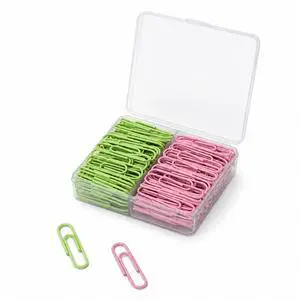 140PCS Cute Colored Paper Clips, 1.3 Inch 2-Tone Coated Paperclips, Dual Color Paper Clips with Storage Case for School Office Document Organizing 140PCS Cute Colored Paper Clips, 1.3 Inch 2-Tone Coated Paperclips, Dual Color Paper Clips with Storage Case for School Office Document Organizing