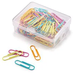 Paper Clips 28mm Assorted Color Paperclips for Office Premium Clips for Paperwork Paper Clips Small Paperclip Rustproof Paperclips Great for Office School Document Organizing (120pcs) Paper Clips 28mm Assorted Color Paperclips for Office Premium Clips for Paperwork Paper Clips Small Paperclip Rustproof Paperclips Great for Office School Document Organizing (120pcs)