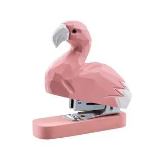 Wooden Animal Stapler, Desktop Stitcher Art Figurine Statue Sculpture for School Office Stationery (Flamingo) Wooden Animal Stapler, Desktop Stitcher Art Figurine Statue Sculpture for School Office Stationery (Flamingo)