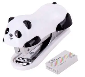 1 Pack Mini Panda Desktop Stapler for 10 Sheets Capacity with 1000 Pcs No.10 Staples for Paper Clips Staplers for Desk for Friends and Children(Panda) 1 Pack Mini Panda Desktop Stapler for 10 Sheets Capacity with 1000 Pcs No.10 Staples for Paper Clips Staplers for Desk for Friends and Children(Panda)