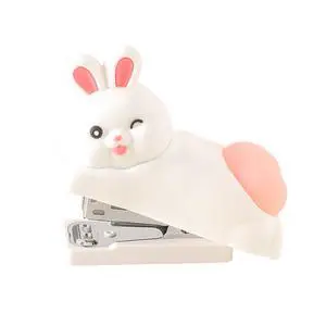 Cute Stapler, Cartoon Stereoscopic Silicone Stapler, Desktop Stationery Gift for Students Teachers,The First Day of School Gift (White Rabbit) Cute Stapler, Cartoon Stereoscopic Silicone Stapler, Desktop Stationery Gift for Students Teachers,The First Day of School Gift (White Rabbit)
