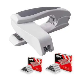 Professional Heavy Duty Stapler 25 Sheet Full Strip Office Desk Stapler - | No-Jam Non-Slip for Classroom & Home. Includes Staples, White Finish. Sturdy, Reliable for Daily Filing & Office (White) Professional Heavy Duty Stapler 25 Sheet Full Strip Office Desk Stapler - | No-Jam Non-Slip for Classroom & Home. Includes Staples, White Finish. Sturdy, Reliable for Daily Filing & Office (White)