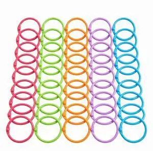 Loose Leaf Binder Rings 50 Pack, 3cm Metal Book Rings for Flashcards Keychains Notebook, Holds 170 Sheets 80g Paper, Colored Snap Rings for Office School Supplies, 5 Colors Loose Leaf Binder Rings 50 Pack, 3cm Metal Book Rings for Flashcards Keychains Notebook, Holds 170 Sheets 80g Paper, Colored Snap Rings for Office School Supplies, 5 Colors