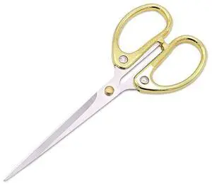 Aesosor 6.3-inch Small Craft Scissors, Sharp Blades Office Scissors for Desk, Stainless Steel All Purpose Scissors for Office, Home, School, DIY, Sewing, Fabric (Gold) Aesosor 6.3-inch Small Craft Scissors, Sharp Blades Office Scissors for Desk, Stainless Steel All Purpose Scissors for Office, Home, School, DIY, Sewing, Fabric (Gold)