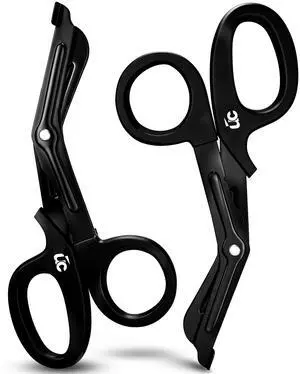 Trauma Shears For Nurses Stainless Steel Bandage Scissors 2 Pcs | Durable Fluoride-Coated Blades with Comfortable Grip for Precision Medical Cutting Trauma Shears For Nurses Stainless Steel Bandage Scissors 2 Pcs | Durable Fluoride-Coated Blades with Comfortable Grip for Precision Medical Cutting