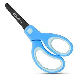 Kids Scissors, Safety Children Scissors, Craft Scissors with Blunt Tip Stainless Steel Blades and Soft Grip, Great for Home and School,13.5cm, Blue Kids Scissors, Safety Children Scissors, Craft Scissors with Blunt Tip Stainless Steel Blades and Soft Grip, Great for Home and School,13.5cm, Blue