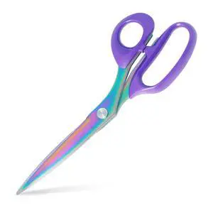 Titanium Coating Fabric Scissors, Professional Tailor Scissors, Ultra-Sharp Stainless Steel Blades, Ergonomic ABS Handle, 10.5 Inch, Rainbow&Purple Titanium Coating Fabric Scissors, Professional Tailor Scissors, Ultra-Sharp Stainless Steel Blades, Ergonomic ABS Handle, 10.5 Inch, Rainbow&Purple