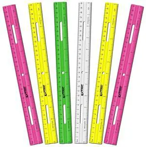 Ruler 12 Inch Clear Plastic Rulers 6 PK Classroom Set Metric Inch | Use: Classrooms, Offices, Home, Art Projects, Measurement Scale: Inch & Metric, Features: Lightweight, Smooth Edges Ruler 12 Inch Clear Plastic Rulers 6 PK Classroom Set Metric Inch | Use: Classrooms, Offices, Home, Art Projects, Measurement Scale: Inch & Metric, Features: Lightweight, Smooth Edges